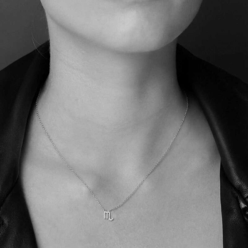 Silk & Steel Scorpio Necklace image number 1